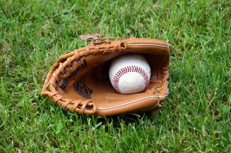Baseball and glove