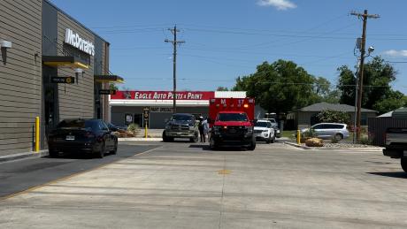 A pedestrian was hit while illegally crossing a roadway Tuesday in San Angelo.