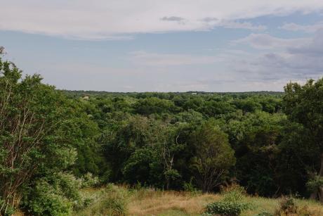 The view from a Pecan Plantation resident’s backyard in Hood County where, across the Brazos River, 862 acres are proposed to be developed into the Fort Spunky data center.