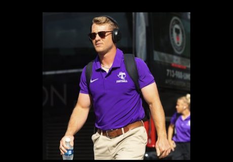Former San Angelo Central quarterback Braden Hucks is now an assistant coach at Tarleton State.