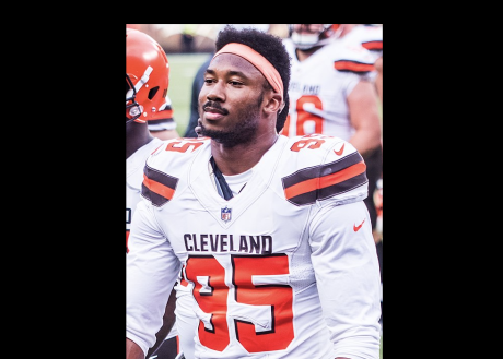 Former Cleveland Browns defensive lineman Myles Garrett