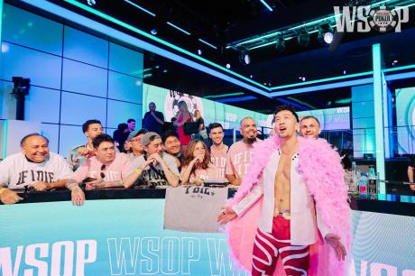 Houston’s Han Feng was knocked out of the World Series of Poker Main Event Final Table on Tuesday night in fifth place.