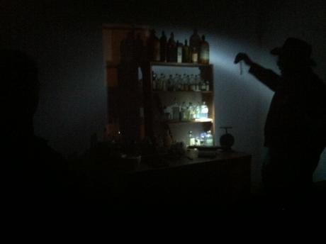 The guide tells the story of 'Dead Ellis' while in the hospital (LIVE! photo by Cheyenne Benson)