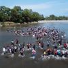Illegal Migrants Crossing the Rio Grande (Courtesy/CBN)