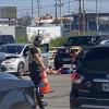 Injured Person on the Ground after Knickerbocker Rd. Crash 3.23 (LIVE! Photo/James Bouligny)