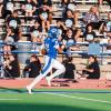Lake View's Braylon White runs down the sideline after a catch against Lamesa on Friday, Sept. 13, 2024, at San Angelo Stadium.