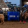 Kolton Schmidt and Will Woodfin finished with a three-run cumulative time of 14.0 seconds to claim the team roping title at the San Angelo Rodeo on Friday, April 18, 2025.