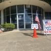 The voting center at the TxDOT building on Knickerbocker Road on May 3, 2025