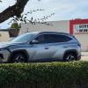 SAN ANGELO, TX — Rush hour on Knickerbocker got a little more colorful Tuesday evening when a Hyundai Tucson launched itself into traffic and turned two imported sedans into uninvited lawn decorations.