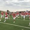The Central Bobcats run onto the football field before their game against Amarillo High on Friday, Sept. 5, 2025, at San Angelo Stadium.