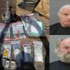 Evidence seized during a Coke County drug bust. At right: Ruby Lee Silvas, 64 (top), and Michael Allen Kirl, 63 (bottom). (Coke County Sheriff’s Office)