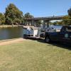 Channel catfish were stocked into the Concho River in downtown San Angelo on Friday for the second-to-last time this year.