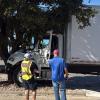 A crash Monday on North Koenigheim Street sent a truck careening into a tree.