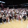 The Texas A&M volleyball team swept Kentucky on Sunday to win the program’s first national title, completing a stunning run through the playoffs.