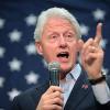 Bill Clinton speaks while campaigning at an election rally for his wife, Hillary, who was running for President of the United States in 2016.