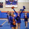 San Angelo Central's cheerleading team performs Jan. 14 at the San Angelo Cheer Showcase.