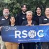 (Back L-R) Russell Ezzell, RSOC manager; Nic Diaz, cyber engineer; Gideon McMickle, cyber engineer - (Front L-R) Hailey Lowden, cyber engineer; Becky Bray, procurement specialist; Kolten Sinclair, cyber engineering team lead. 