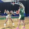 Wall's Kylee Holik guards Idalou's Preslie Wall during their regional semifinal game Tuesday in Snyder.