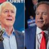From left: U.S. Sen. John Cornyn and Texas Attorney General Ken Paxton will face off in a runoff. 