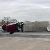 Cucumbers Block US 277 After Box Truck Overturns in Bronte
