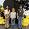Bradford fourth-grader Emmanuel Cuevas (center) won the Region 15 Spanish Spelling Bee on March 3, while fifth-grader Esmeralda Cuevas (left) was second, and fifth-grader Daniel Sanchez (right) was third.