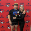 San Angelo Lake View senior James Hogeda won the state title Friday in the 275-pound weight class at the Division II state powerlifting meet at the Taylor County Expo Center in Abilene.