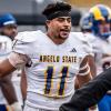 Former Angelo State linebacker Eric Rascoe was selected sixth overall by the Calgary Stampeders in the Canadian Football League Draft on Tuesday.