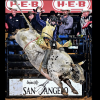 Weatherford bull rider Noah Lee won the San Angelo Xtreme Bulls championship Sunday, April 12, 2026.