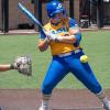 Angelo State's Ashleigh Dendas bats against Texas A&M-Kingsville during the 2026 South Central Regional Softball Tournament. 