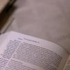 An open Bible in a chapel at the Capitol in Austin on March 17, 2025.