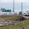 The World Trade International Bridge is seen between Texas and Mexico on April 9, 2026.