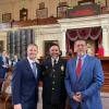 Chief Police Griffith, Judge Lane Carter, and Mayor Tom Thompson 