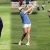 Angelo State Golf's Mia Clarke, Beth Norton, Caitlin Vanderkruk