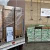 (L) Boxes containing 7,047.73 pounds of methamphetamine seized by CBP officers at Laredo Port of Entry. (R)  Packages containing 1,042.78 pounds of methamphetamine seized by CBP officers at Pharr International Bridge.