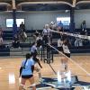 The TLCA and Bronte volleyball teams play during the 2026 Nita Vannoy Memorial Tournament.