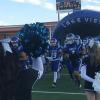 The Lake View Chiefs run onto the field before their game against Pecos on Friday, Sept. 18, 2026.