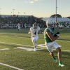 Wall's Evan Boehle scored on a touchdown pass from Gunner King in the Hawks' win over Ozona on Friday, Sept. 18, 2026.