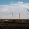 Cranes rise above one of the Google data center buildings under construction in south Haskell County on Aug. 19, 2026.