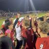 The Sonora football team celebrates its win over Ballinger on Friday, Oct. 30, 2026.