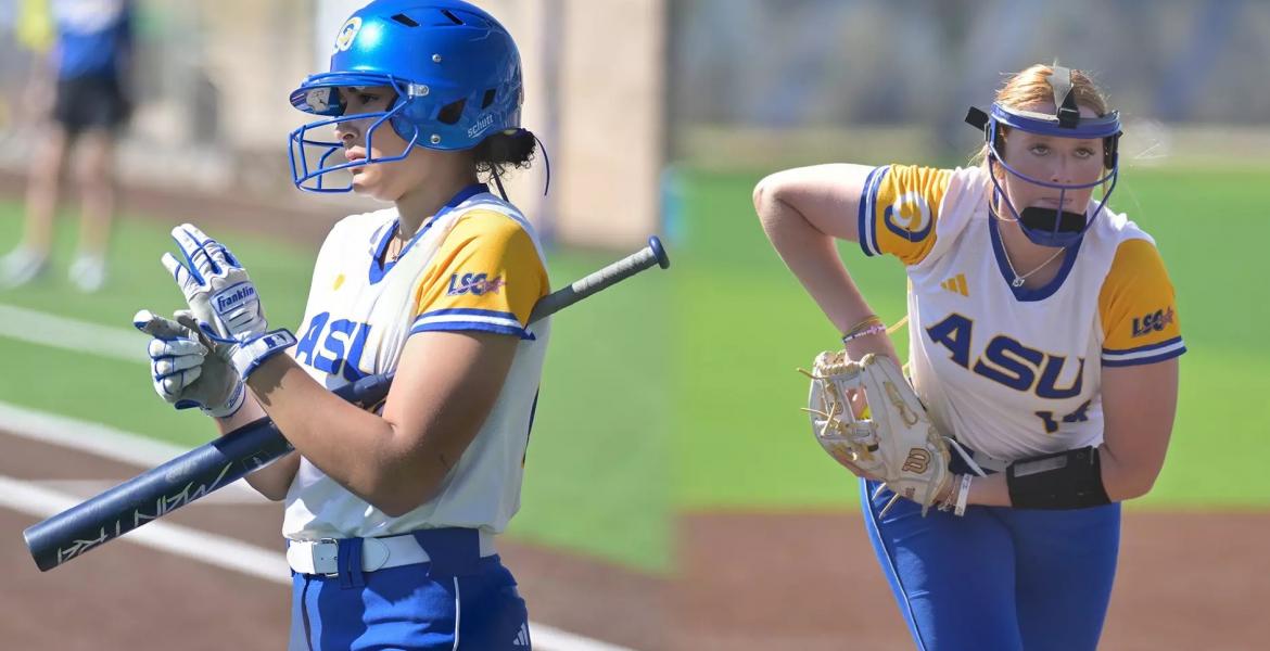 Two standouts for the Angelo State softball team, Laylonna Applin and Cheyenne Floyd, were named to the 2025 NFCA DII Player and Pitcher of the Year watchlist, the organization announced Thursday.