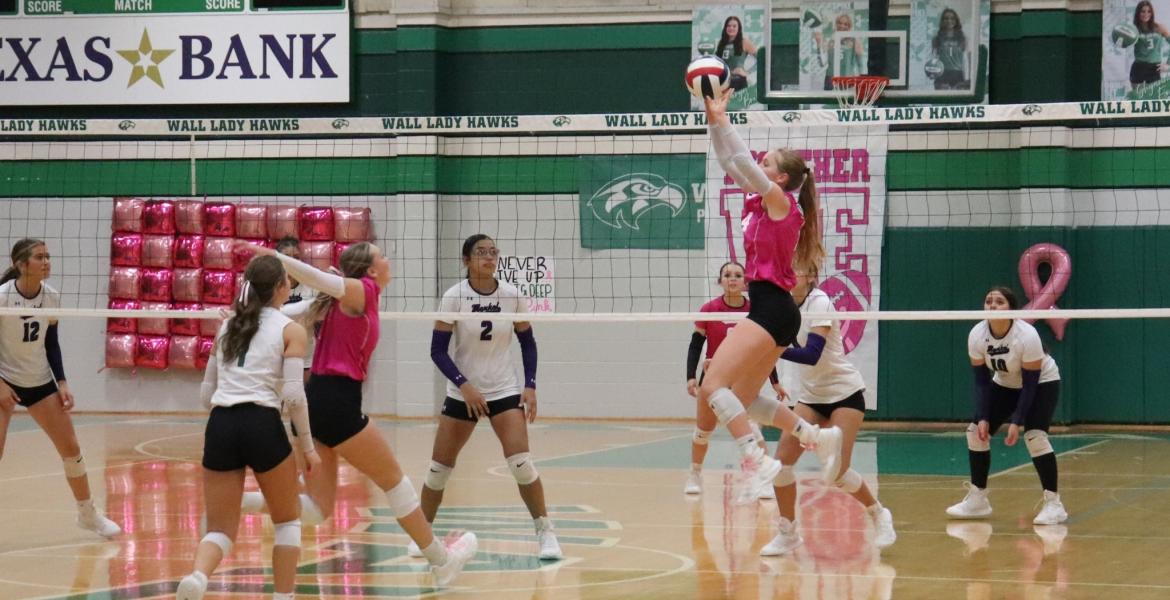 The Wall volleyball team swept Merkel on Friday, Oct. 10, 2025.