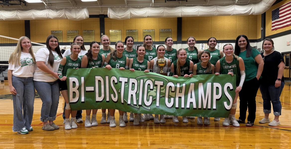 2025 Lady Hawks Sweep Blanco to Claim a Bi-District Championship
