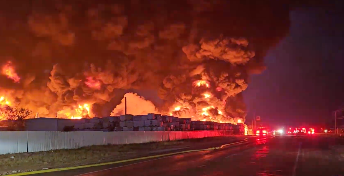 Permian Basin Containers Fire