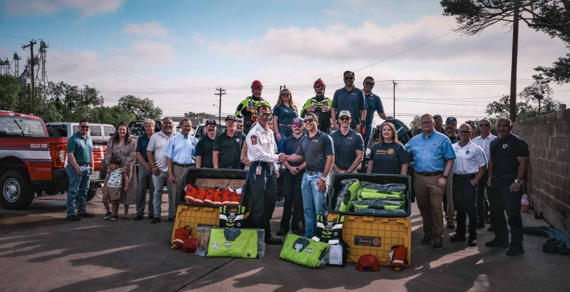 Rotary Club Donates $25,000 Swiftwater Rescue Gear to San Angelo Fire Department