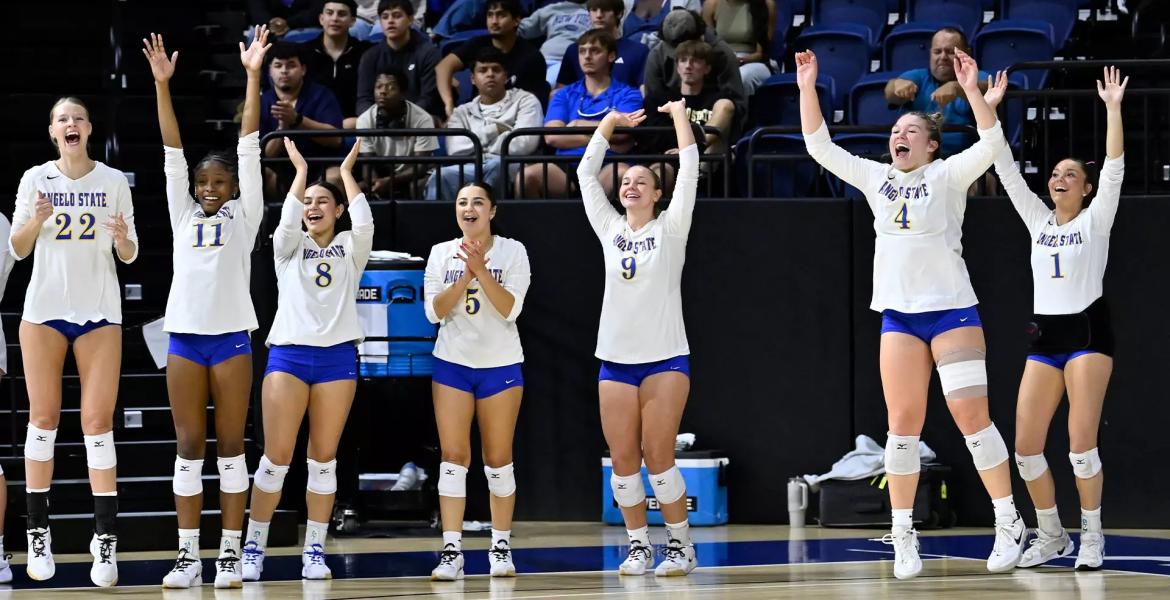 The No. 5-ranked Angelo State volleyball team ran its winning streak to 13 in a row Tuesday with a sweep over Western New Mexico on Tuesday, Oct. 20, 2026.